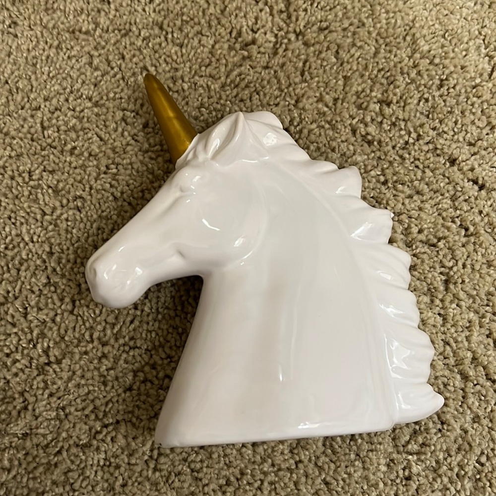 ceramic unicorn room decor